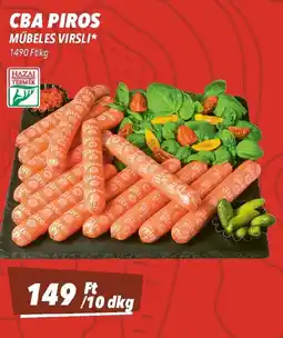 CBA Cba piros műbeles virsli ajánlat