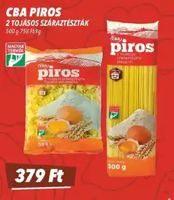 CBA Cba piros 2 tojásos száraztészták ajánlat