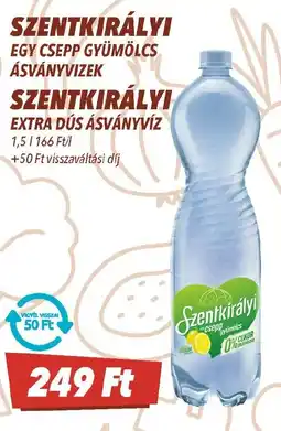 CBA Szentkirályi egy csepp gyümölcs ásványvizek stb. ajánlat