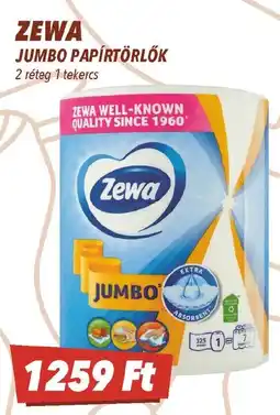 CBA Zewa jumbo papírtörlők ajánlat