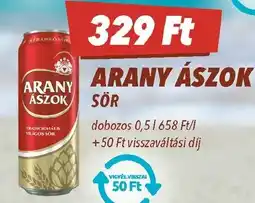 CBA Arany ászok sör ajánlat