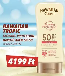 CBA Hawaiian tropic glowing protection napozó krém spf50 ajánlat