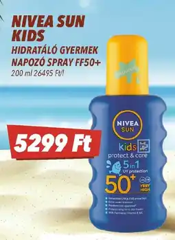 CBA Nivea sun kids hidratáló gyermek napozó spray ff50+ ajánlat