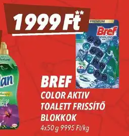 CBA Bref color aktiv toalett frissítő blokkok ajánlat
