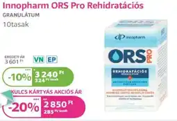 Kulcs Patika Innopharm ORS Pro Rehidratációs ajánlat
