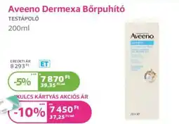 Kulcs Patika Aveeno Dermexa Börpuhító ajánlat
