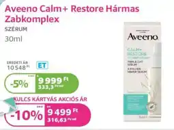 Kulcs Patika Aveeno Calm+ Restore Hármas Zabkomplex ajánlat