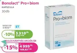Kulcs Patika Bonolact Pro+biom kapszula ajánlat