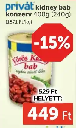 PRIVÁT Privȧt kidney bab konzerv ajánlat