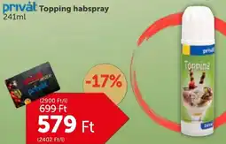 PRIVÁT Privat Topping habspray ajánlat