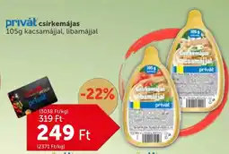 PRIVÁT Privát csirkemájas ajánlat