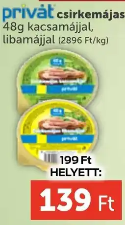 PRIVÁT Privát csirkemájas ajánlat