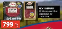 PRIVÁT Pick téliszalámi ajánlat