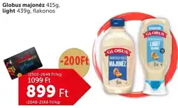 PRIVÁT Globus majonéz, light ajánlat