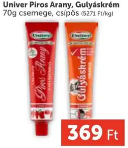 PRIVÁT Univer Piros Arany, Gulyáskrém ajánlat