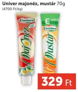 PRIVÁT Univer majonéz, mustár ajánlat