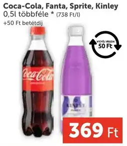 PRIVÁT Coca-Cola, Fanta, Sprite, Kinley ajánlat