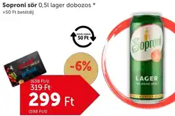PRIVÁT Soproni sör ajánlat