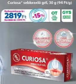 Gyöngy Patikák Curiosa sebkezelő gél ajánlat