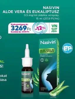 Gyöngy Patikák Nasivin Aloe vera és eukaliptusz oldatos orrspray ajánlat