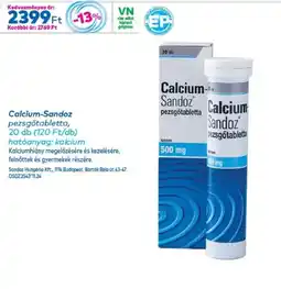 Gyöngy Patikák Calcium-Sandoz pezsgőtabletta ajánlat