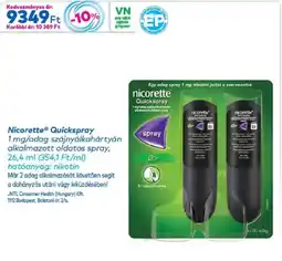 Gyöngy Patikák Nicorette Quickspray spray ajánlat