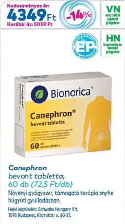 Gyöngy Patikák Canephron bevont tabletta ajánlat