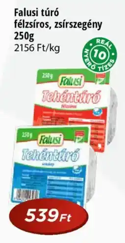 Real Falusi túró félzsíros, zsírszegény ajánlat
