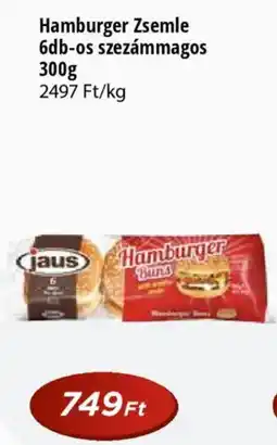 Real Hamburger Zsemle szezámmagos ajánlat