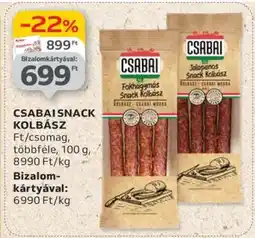 Auchan CSABAI SNACK KOLBÁSZ ajánlat