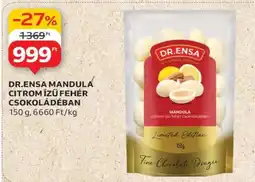 Auchan DR.ENSA MANDULA CITROM ÍZŰ FEHÉR CSOKOLÁDÉBAN ajánlat