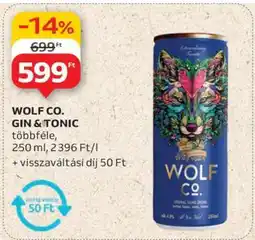 Auchan WOLF CO. GIN & TONIC ajánlat
