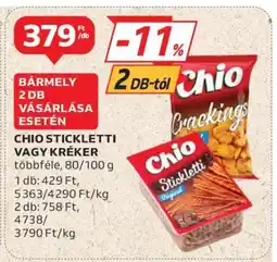Auchan CHIO Stickletti vagy Kréker ajánlat