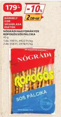 Auchan Nógrádi Hagyományos Ropogós Sós Pálcika ajánlat