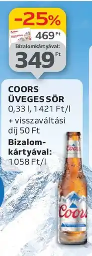 Auchan COORS ÜVEGES SÖR ajánlat