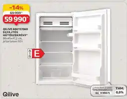 Auchan QILIVE 600157060 EGYAJTÓS HŰTŐSZEKRÉNY ajánlat