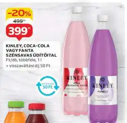 Auchan KINLEY, COCA-COLA vagy FANTA szénsavas üdítőital ajánlat