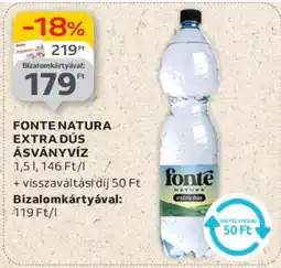 Auchan Fonte Natura Extra Dús Ásványvíz ajánlat