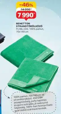 Auchan BENETTON STRANDTÖRÖLKÖZŐ ajánlat
