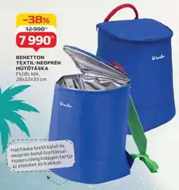 Auchan BENETTON TEXTIL-NEOPRÉN HŰTŐTÁSKA ajánlat