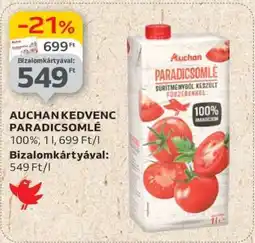 Auchan Auchan Kedvenc Paradicsomlé ajánlat