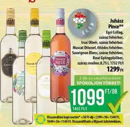 Coop Juhász Pince Wines ajánlat