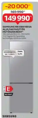Auchan Samsung RB33B610ESA Alulfagyasztós Hűtőszekrény ajánlat