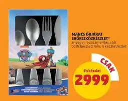 PENNY Mancs Őrjárat Evőeszközkészlet ajánlat