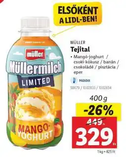 Lidl MÜLLER Tejital ajánlat