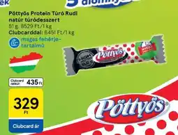 Tesco Pöttyös Protein Túró Rudi natúr túródesszert ajánlat