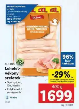 Lidl Dulano Lehelet-vékony szeletek ajánlat