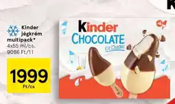 Tesco Kinder jégkrém multipack ajánlat
