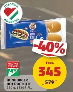 PENNY Hunburger Hot Dog Kifli ajánlat