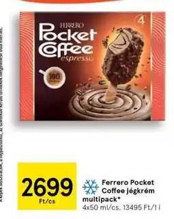 Tesco Ferrero Pocket Coffee jégkrém multipack ajánlat